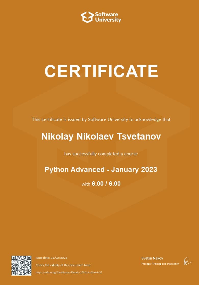 Python Advanced